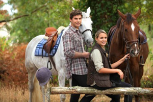 Banner Elk Winery & Villa Couple Riding